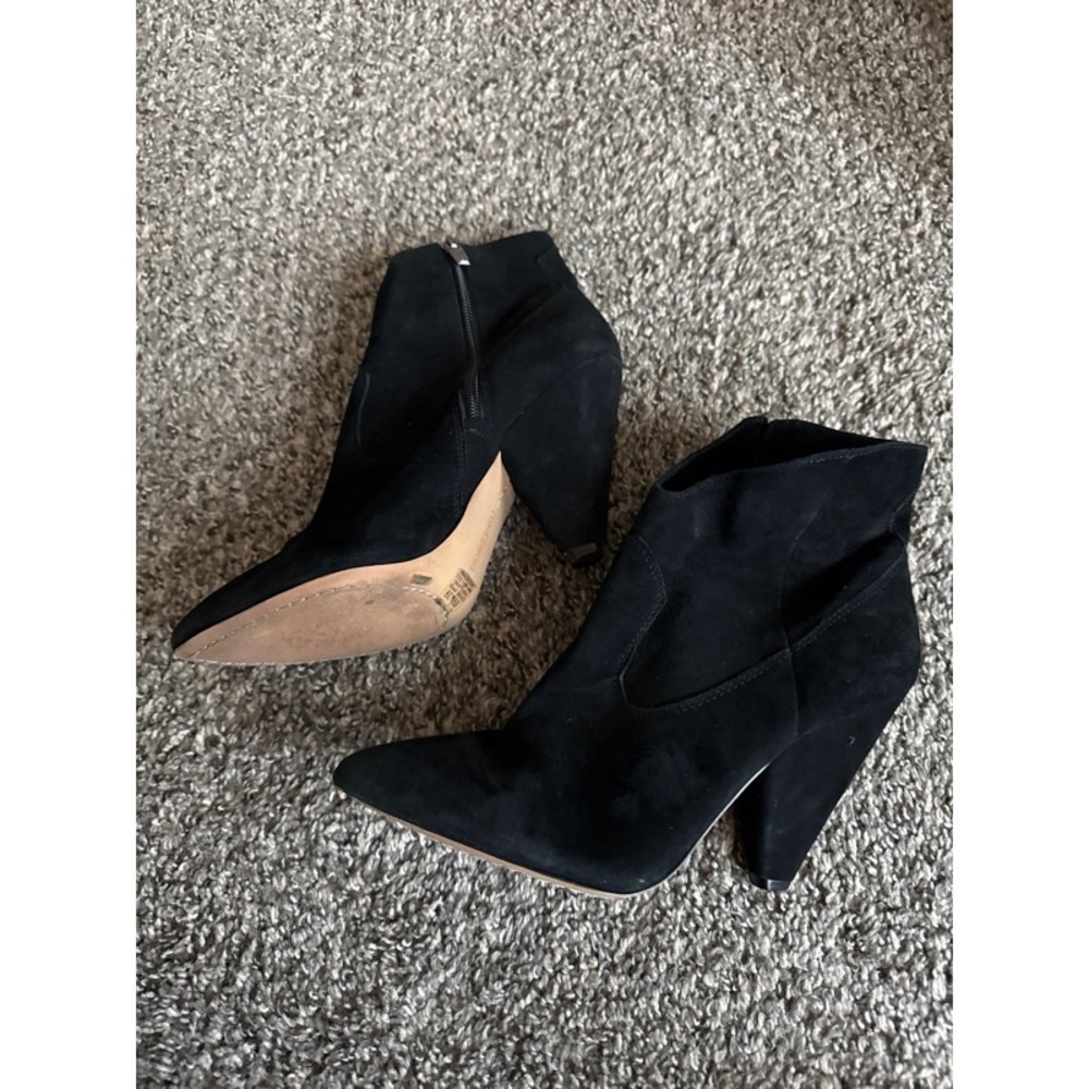 Movinta Black Suede Ankle Boots - Picture 5 of 6